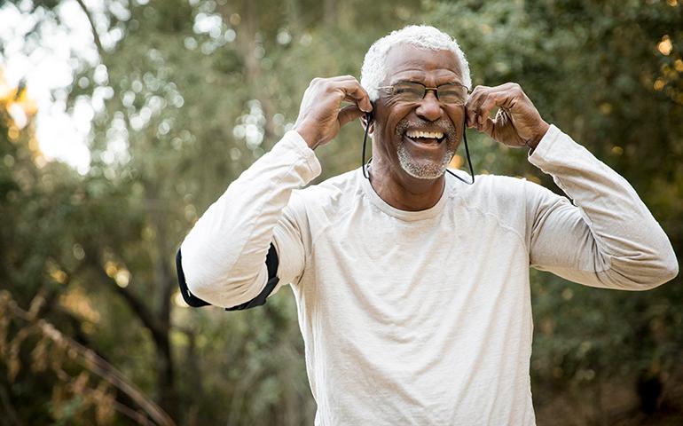 man with earphone 