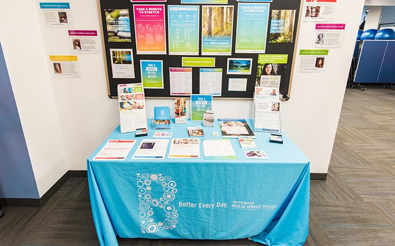 Wellness Center resource table 