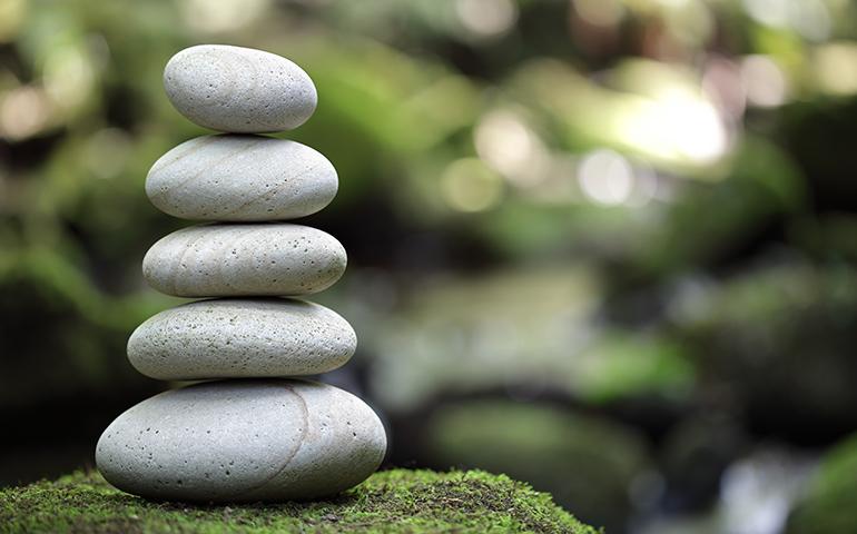 Zen stacked rocks