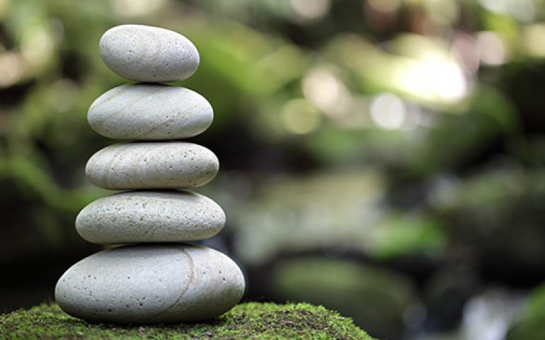 Rocks stacked on top of each other