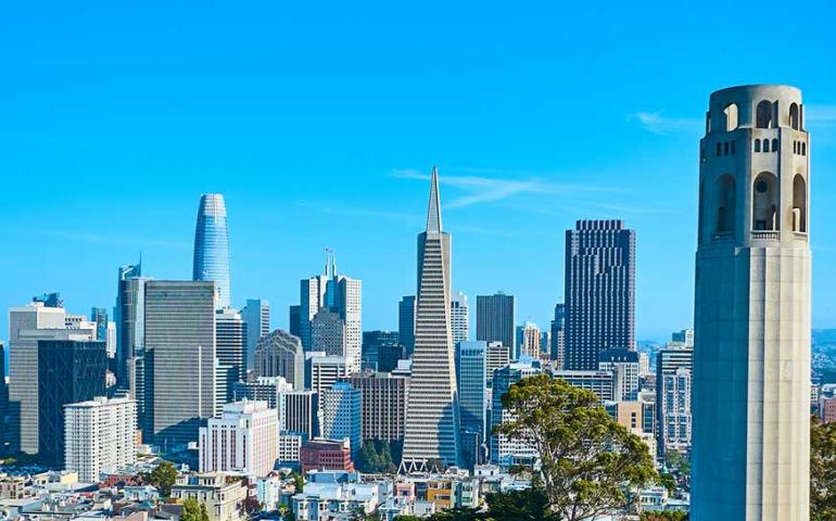 Downtown SF with COIT Tower