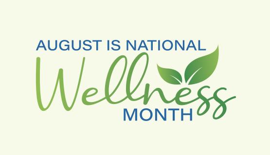 August is National Wellness Month Logo